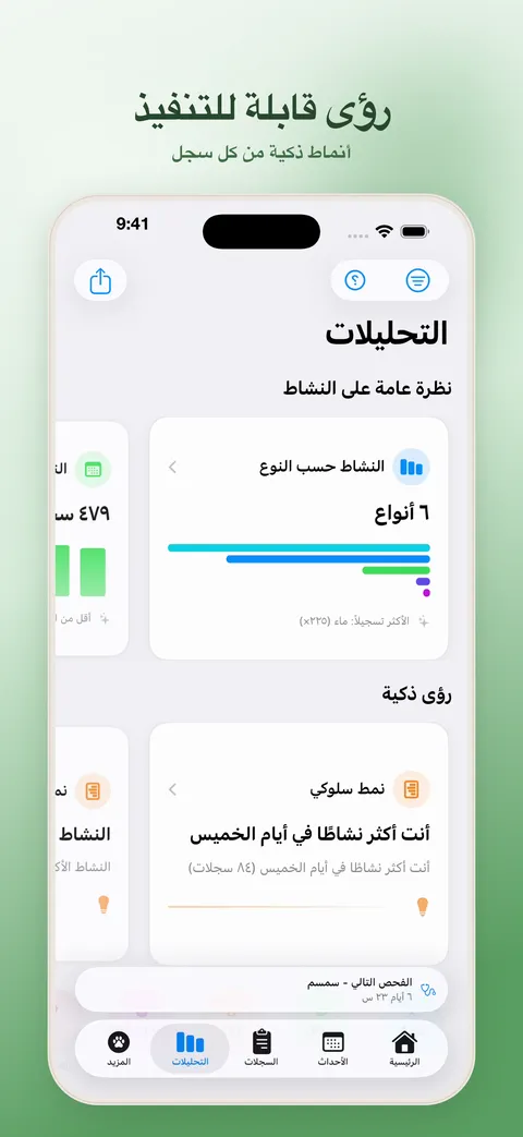 رؤى يمكنك العمل بها — التحليلات
