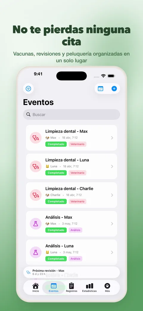 No te pierdas ninguna cita: eventos