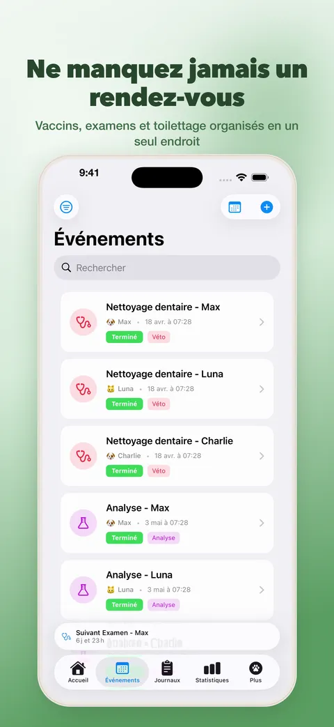Ne manquez plus aucun rendez-vous – événements