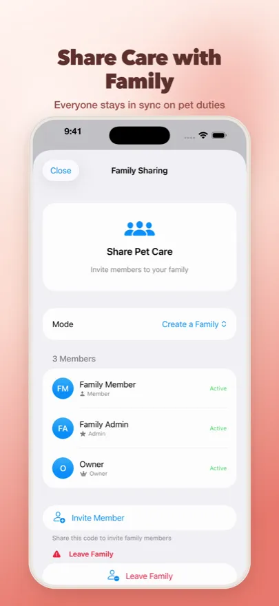 Share care with family